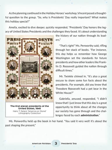 Presidents' Day cover
