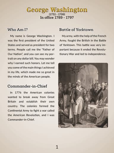 1. George Washington cover