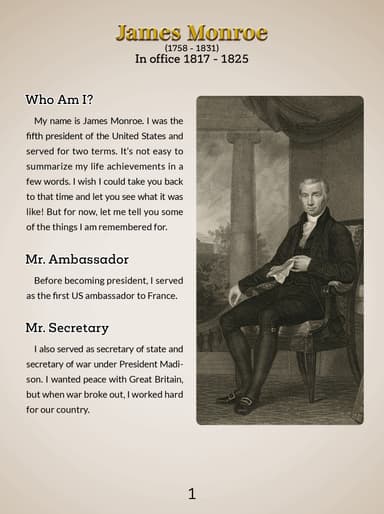5. James Monroe cover