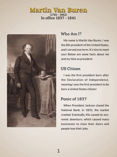 8. Martin van Buren cover