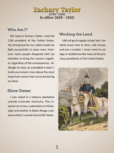 12. Zachary Taylor cover