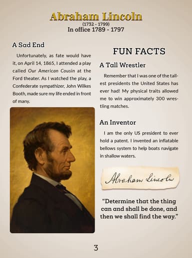 16. Abraham Lincoln cover