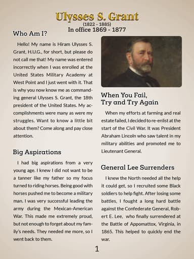 18. Ulysses S. Grant cover