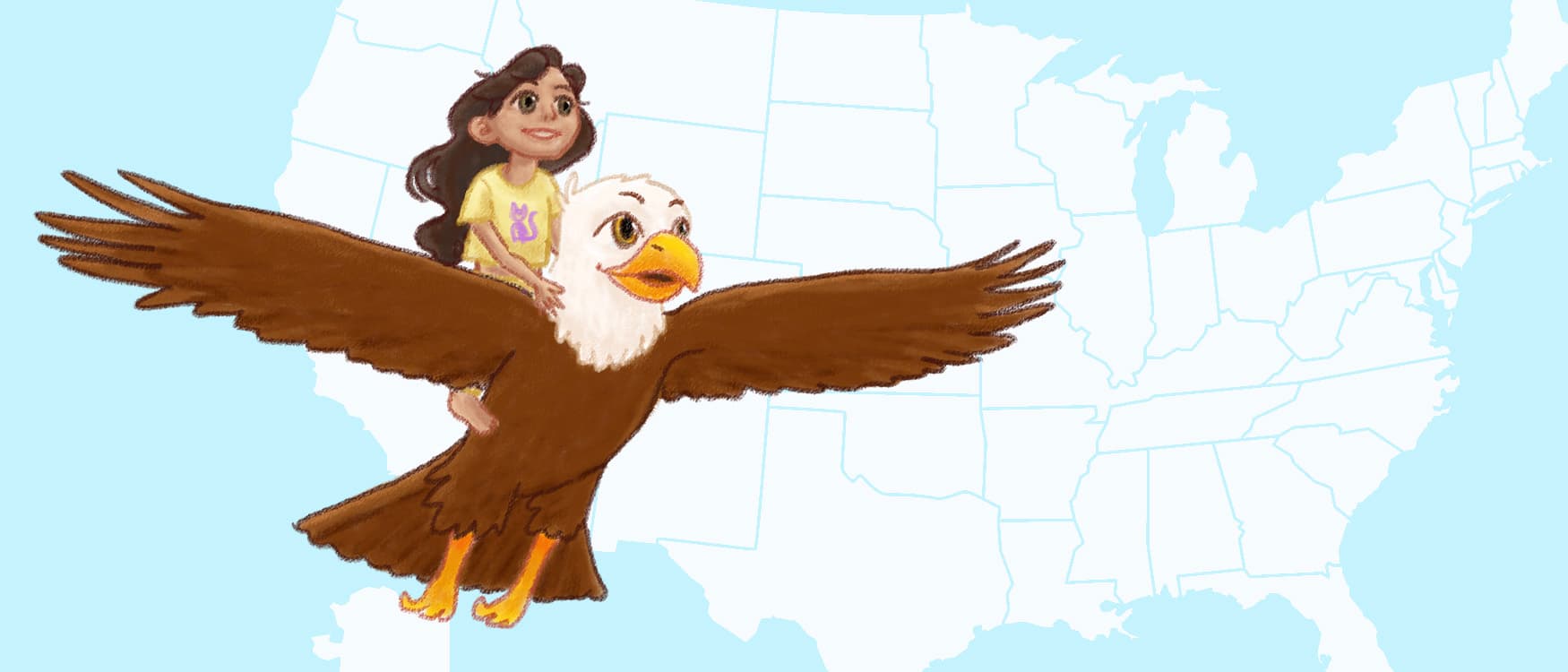 States of the USA background image